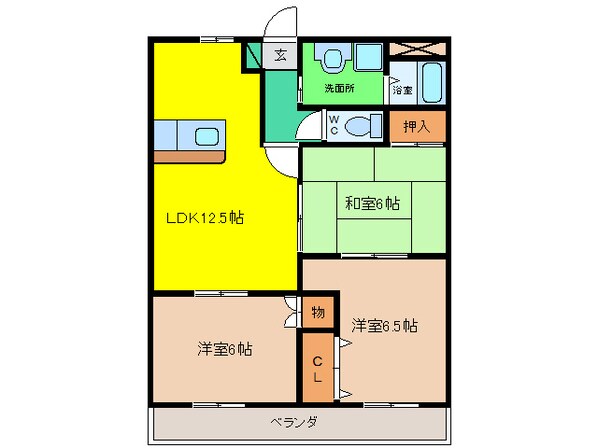 勝幡駅 徒歩4分 3階の物件間取画像